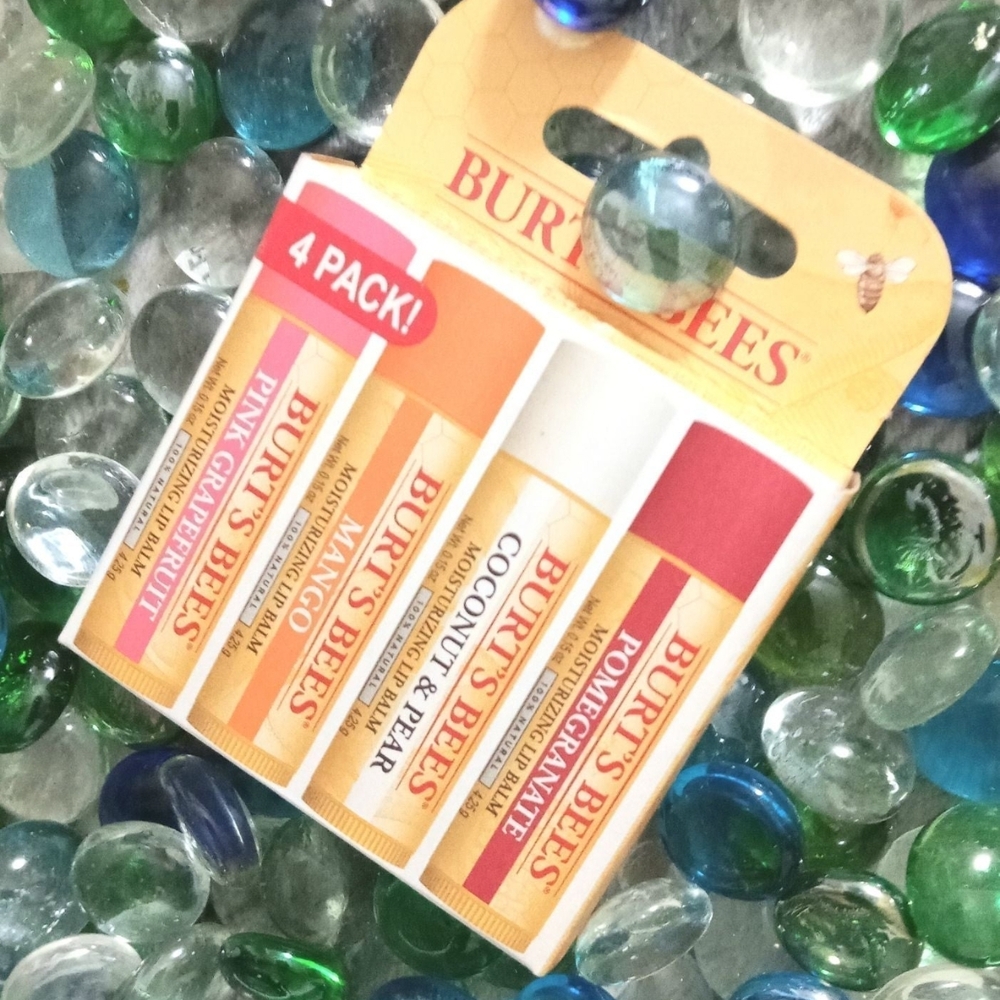 4 PK Of Burt's Bees Lip Balm